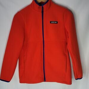 Lands' End Kids Orange Jacket with Blue Accents